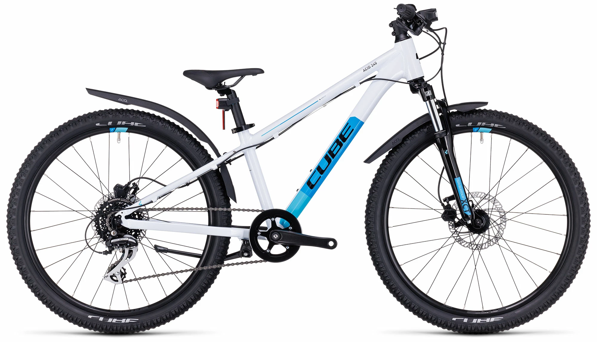 Cube Acid 240 Disc Allroad White´n´blue