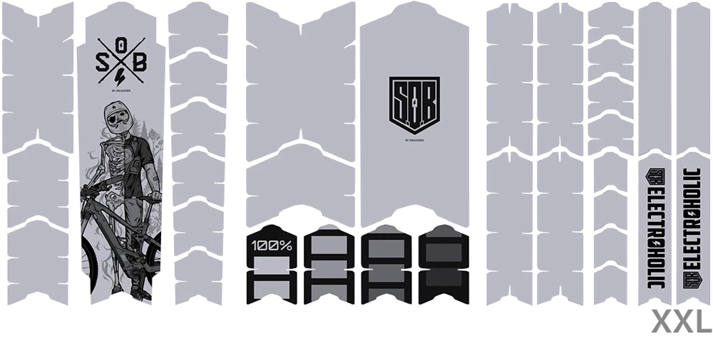 Unleazhed Unscratch Frame Film De Protection Pour Cadre - E-Bike Sons Of Battery Black Matt – Image 4