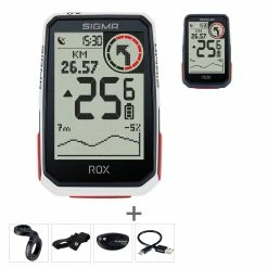 SIGMA ROX 4.0 Compteur Velo GPS HR Set