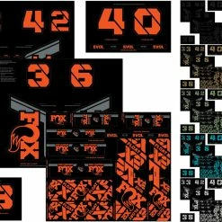 Fox Racing Kit D'autocollants Custom Fork Et Shox 2021