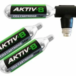 Aktiv-8 Kit De Pompe à CO2, Y Compris 3 Cartouches 16g Avec Filetage