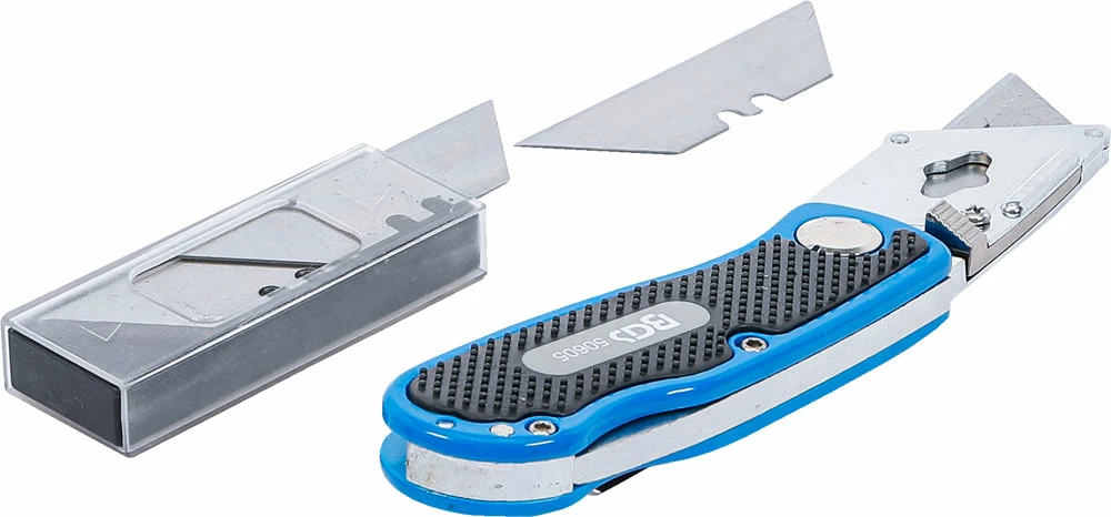 BGS Technic Couteau Pliant Avec Lames De Rechange – Image 2