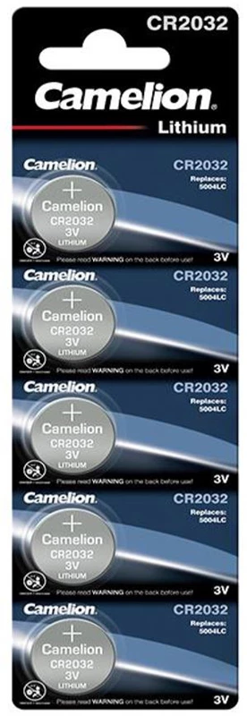 Camelion CR 2032 Piles Bouton Au Lithium (blister De 5)