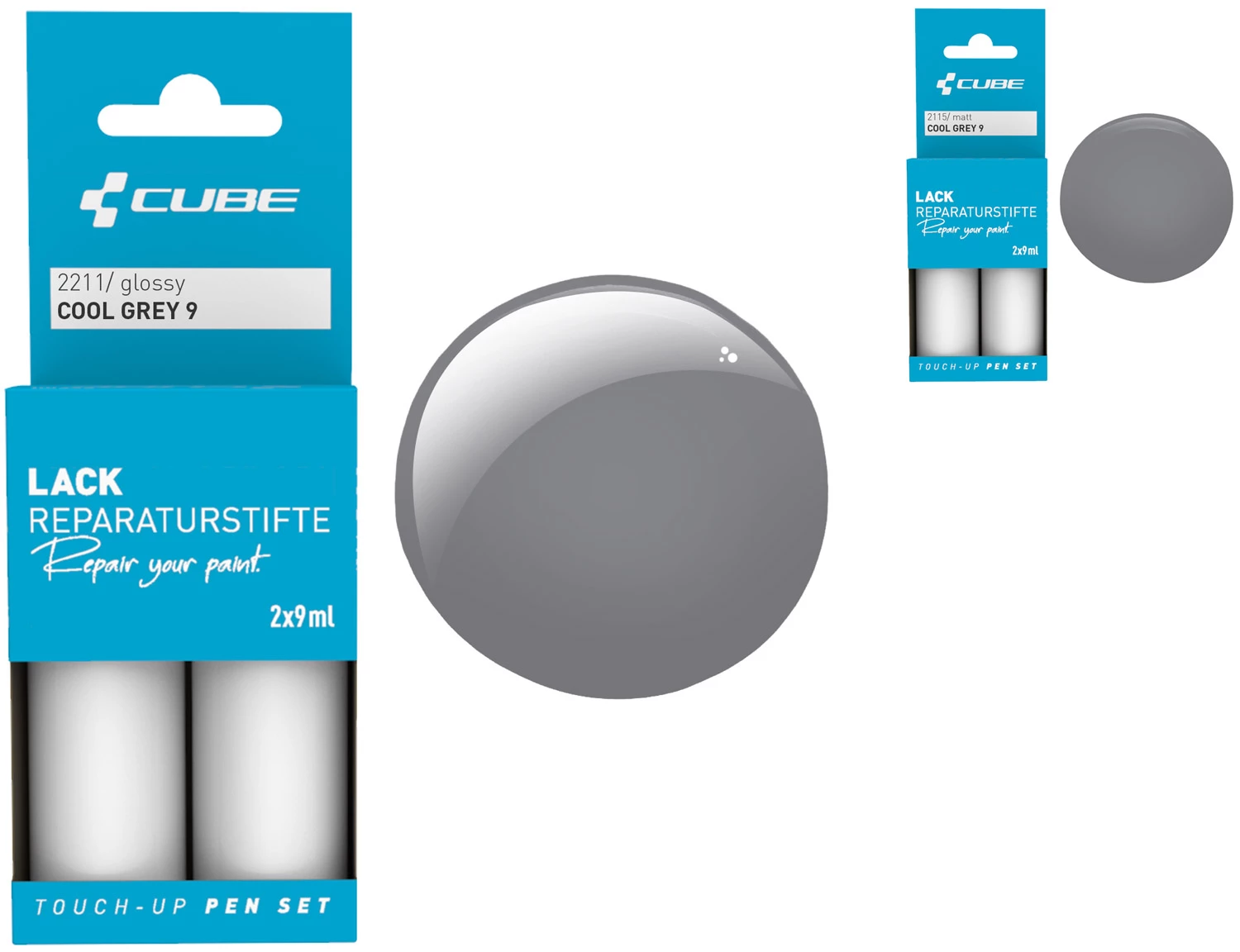 Cube Set De Stylos De Réparation De Peinture COOL GREY 9