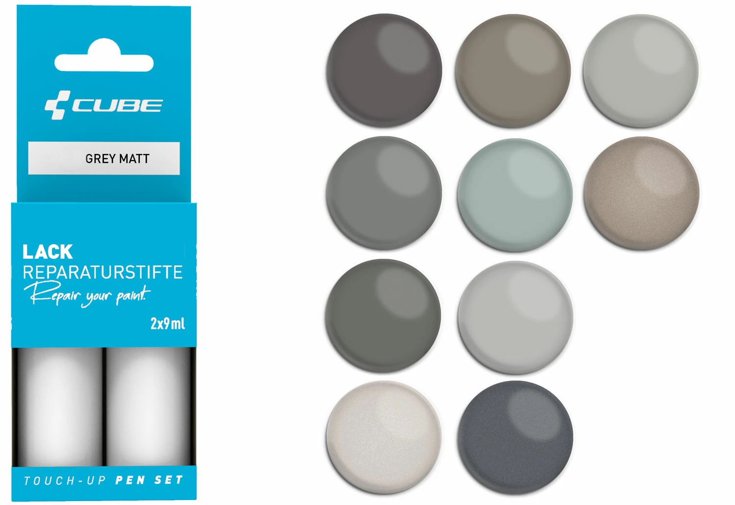 Cube Kit De Réparation De Peinture GREY Matt