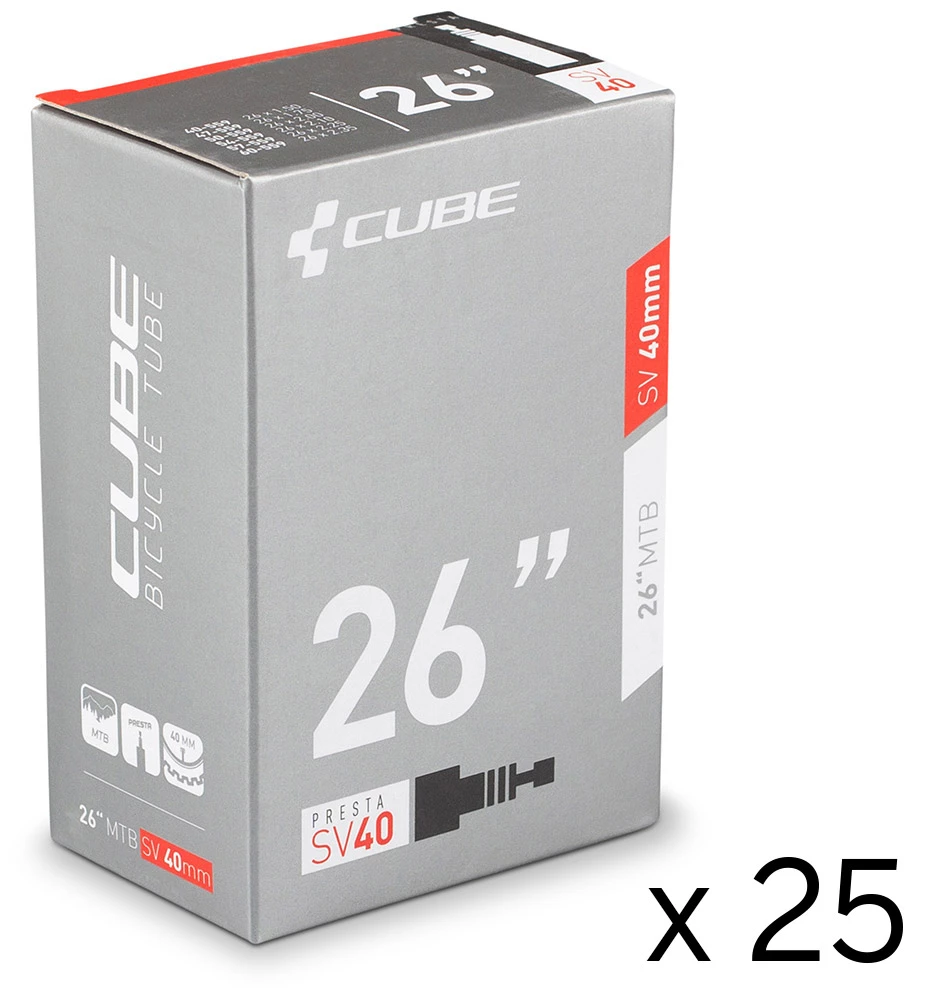 Cube Chambre à Air 26" SV 40mm MTB (emballage Atelier 25)