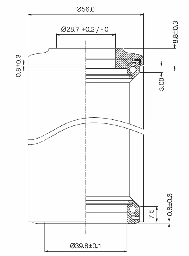 Deda DCR Jeu De Direction Intégré 1.5" - 1.5 – Image 2