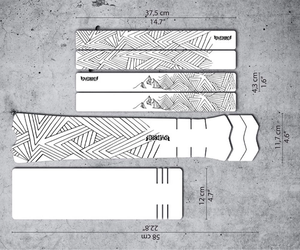 Dyedbro Kit De Protection Du Cadre De Vélo électrique Stay Free