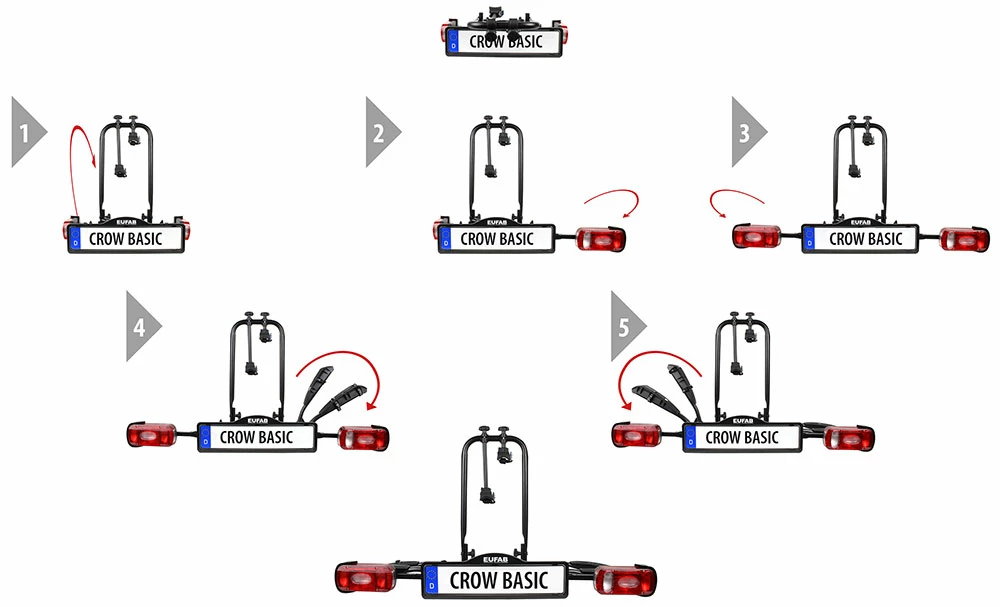 EUFAB CROW BASIC - Porte-vélos – Image 3
