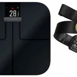 Garmin Index™-S2 Balance Intelligente De Graisse Corporelle Bundle + Ceinture Pectorale HRM-PRO