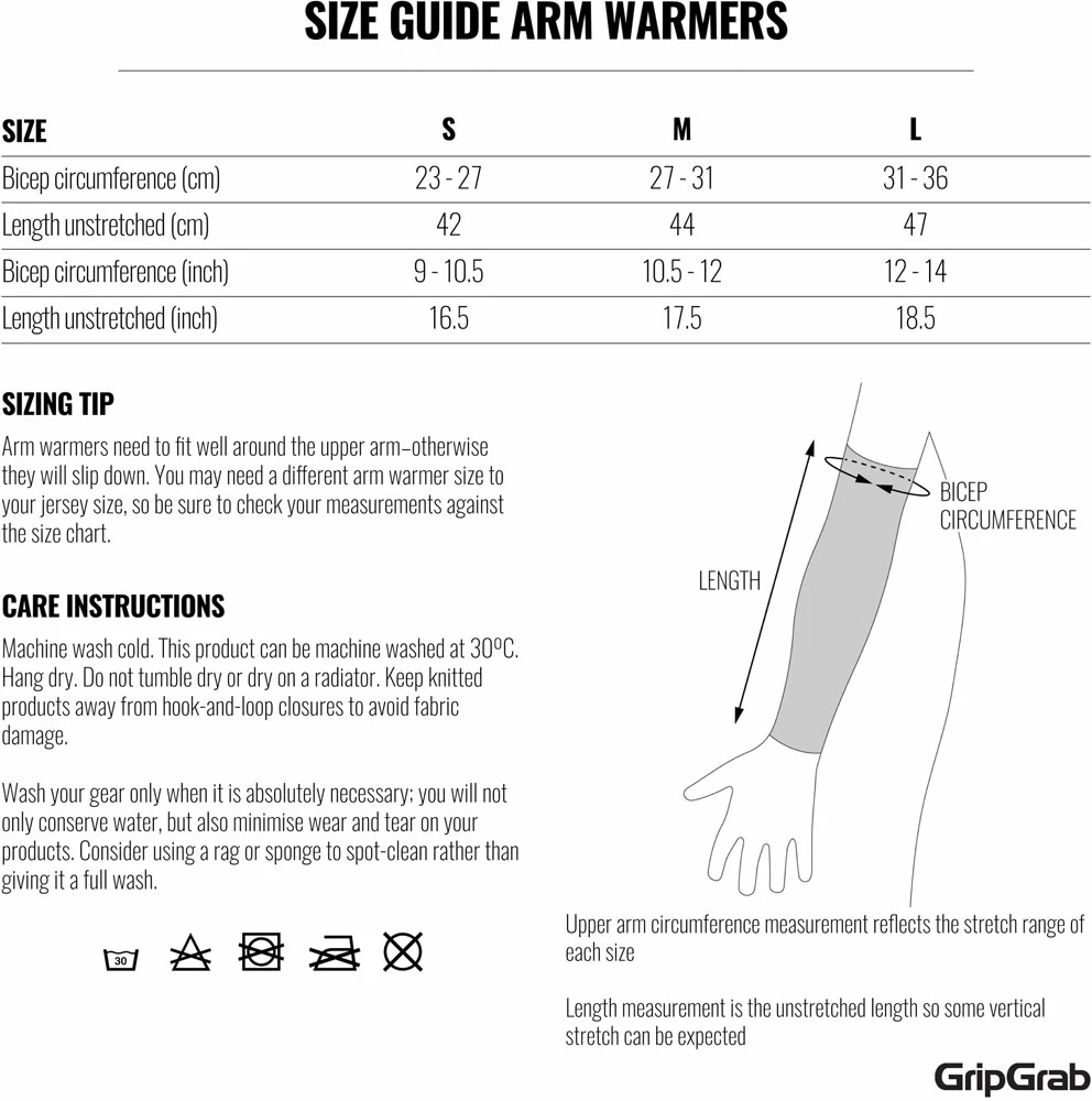 GripGrab Arm Warmers Light - Manchettes Pour Bras – Image 3