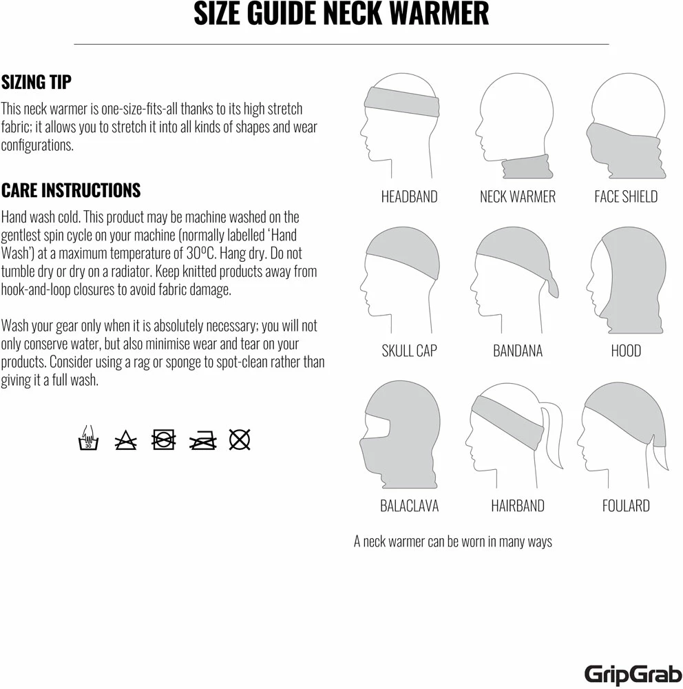 GripGrab Headglove Merino - Foulard Fonctionnel – Image 4