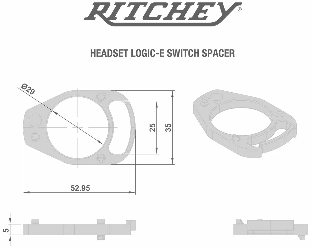 RITCHEY Switch Spacer 5mm 5 Pcs. – Image 3