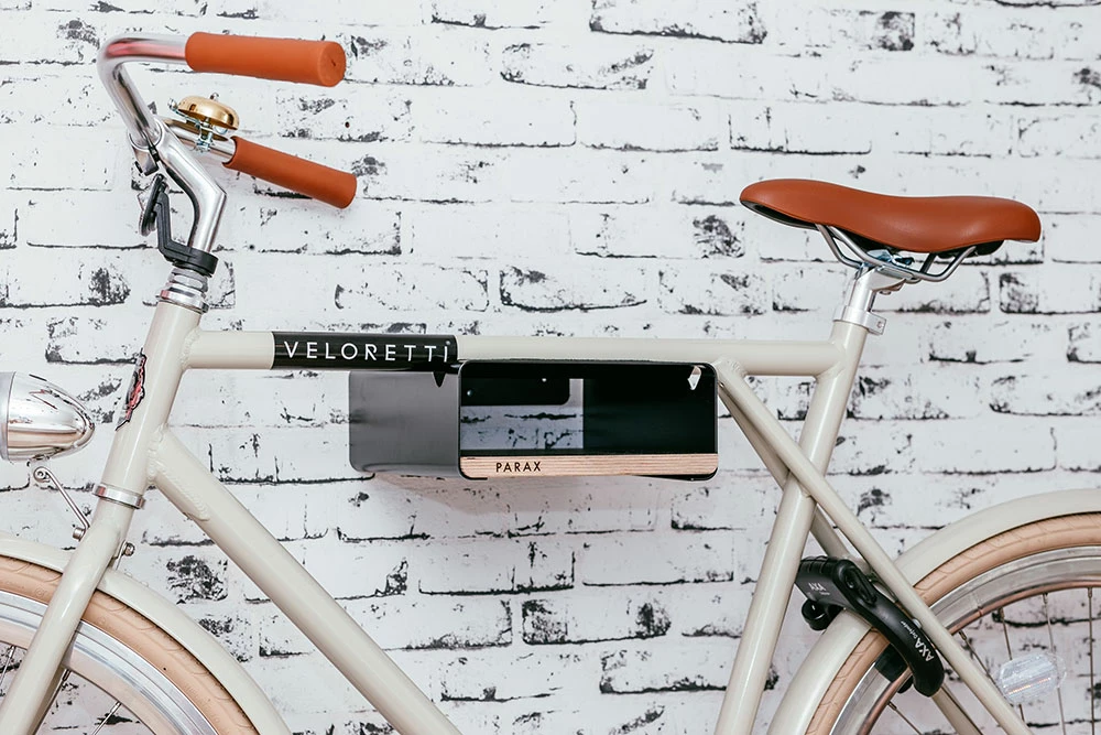 PARAX Support Mural Pour Vélo S-Rack - Blanc / Noir – Image 4