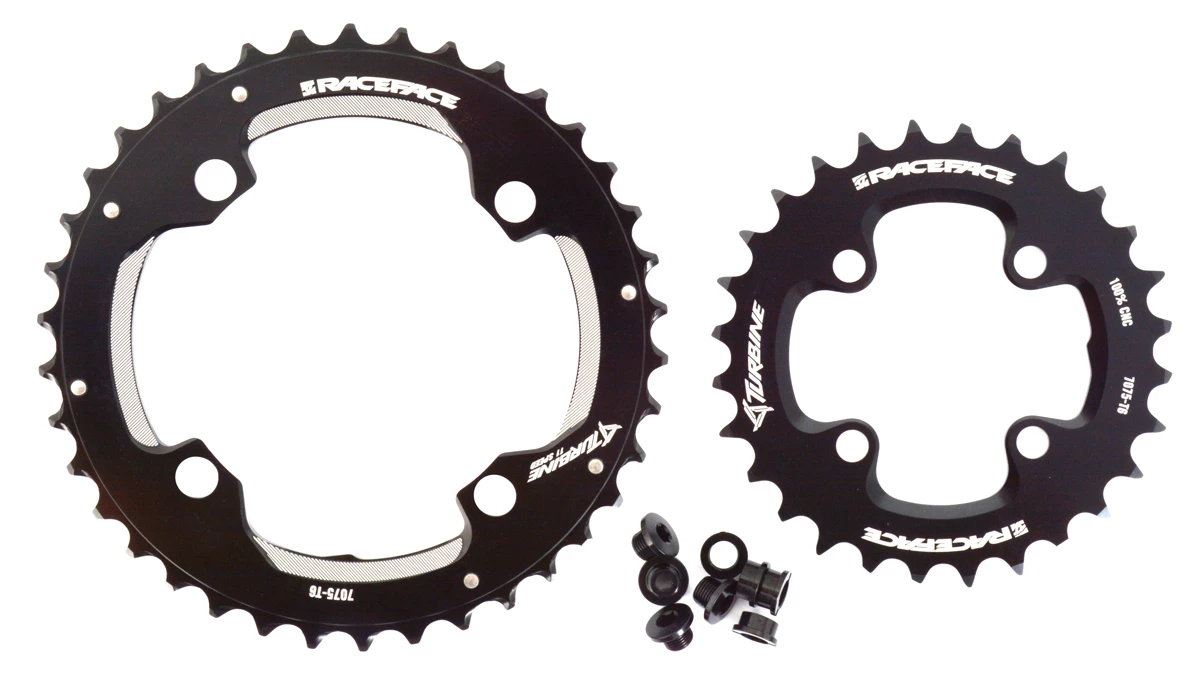 Race Face Turbine CHainring Set 2x11-speed 28/38T Black