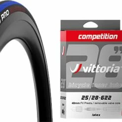 Vittoria Rubino Pro IV 25-622 G2.0 Set De 2 Pneus + Competition Latex 25/28