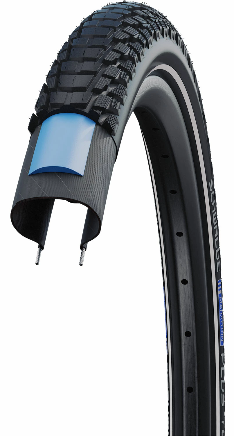 Schwalbe Marathon Plus Tour Performance 50-559 Addix E-50 Reflex Pneu à Fil – Image 3
