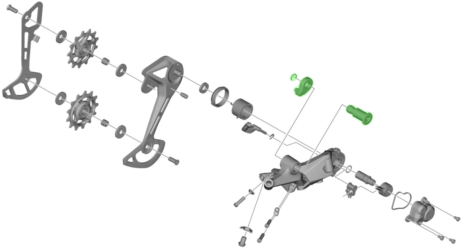 Shimano Unité D'axe Pour Support De Dérailleur RD-M6100 – Image 3