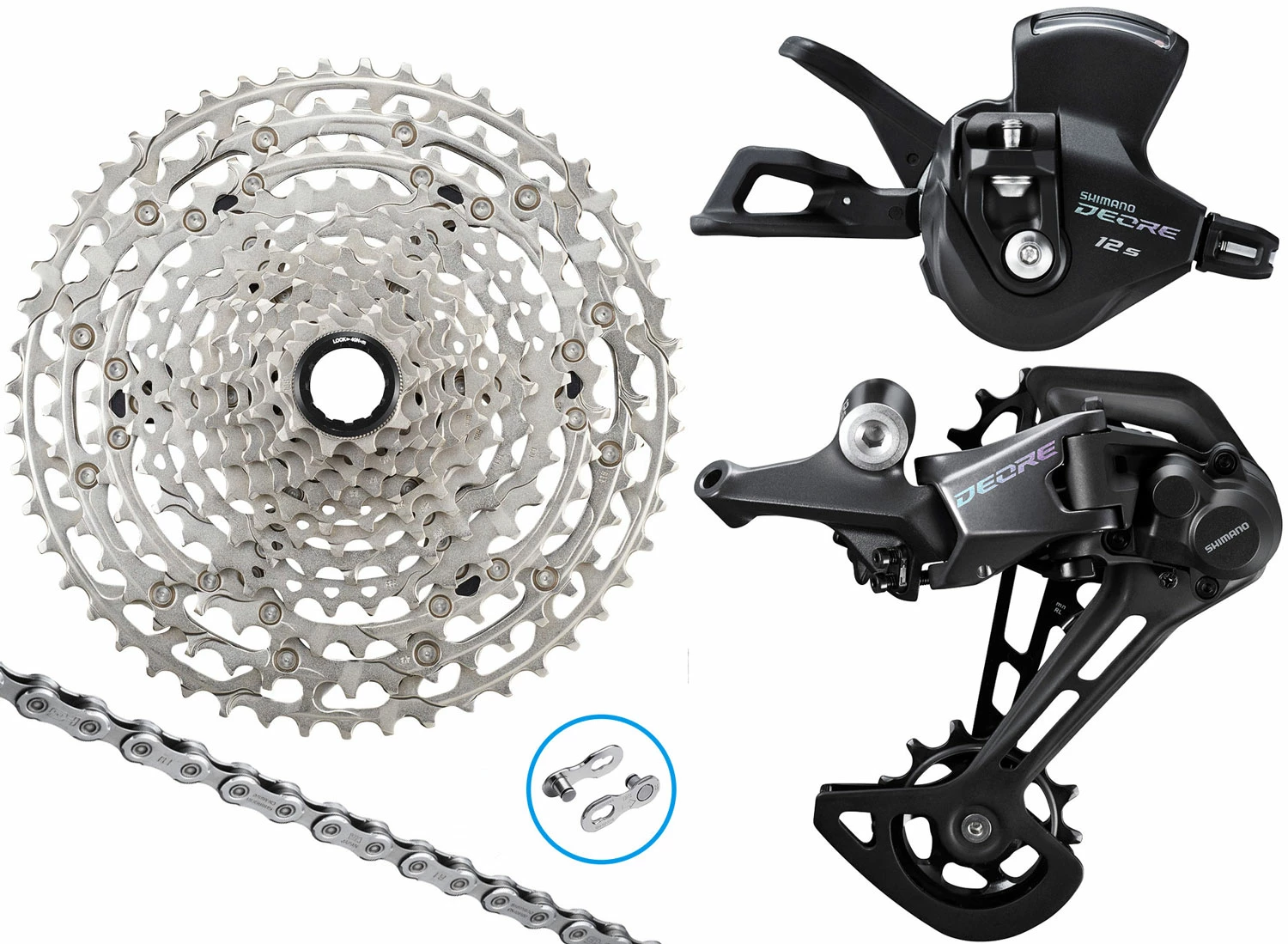 Shimano DEORE M6100 Kit De Mise à Niveau 1x12 Vitesses 10-51 I-Spec EV