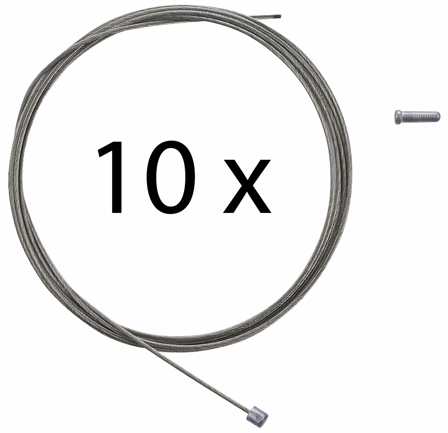 Shimano Câble De Commande En Acier 1,2mm X 2100mm (10 Pièces)