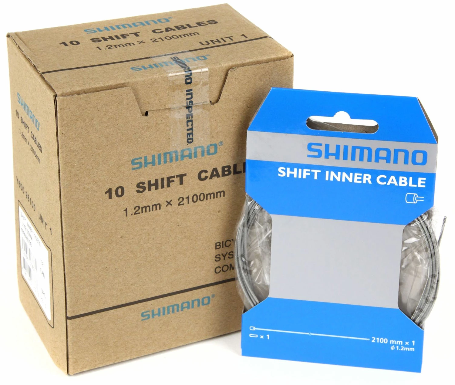 Shimano Câble De Commande En Acier 1,2mm X 2100mm (10 Pièces) – Image 2