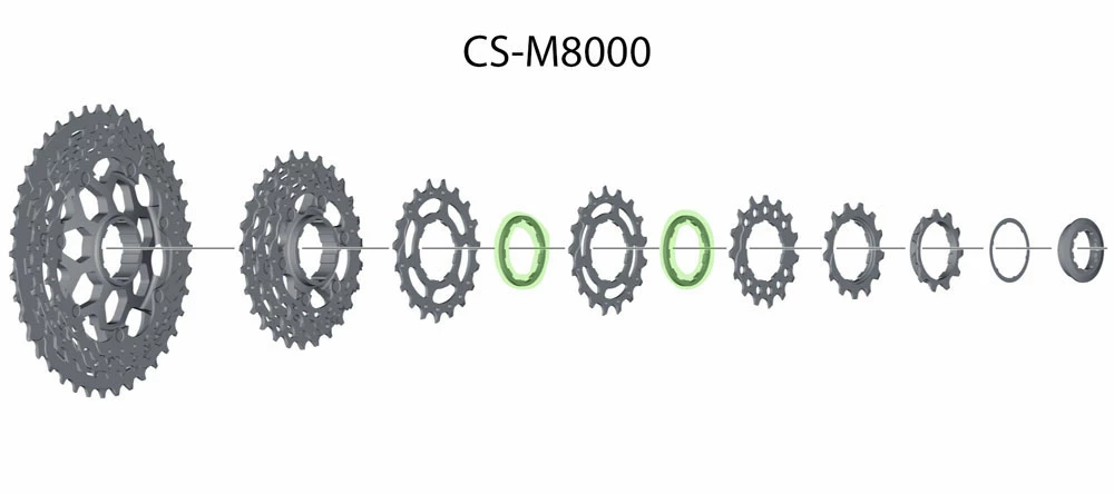 Shimano Bague D'espacement 2.18 Mm Pour CS-M8000/CS-9000/R9100 – Image 3