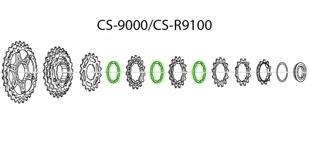 Shimano Bague D'espacement 2.18 Mm Pour CS-M8000/CS-9000/R9100 – Image 4