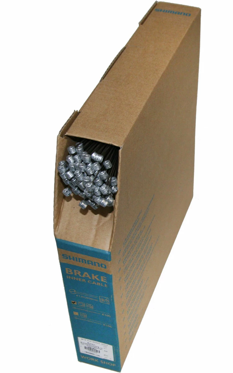 Shimano Câble De Frein MTB Inox SUS 1,6mm X 2050mm Boîte De 100 Pièces
