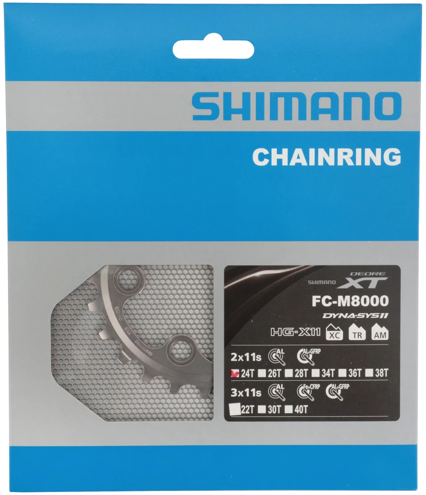 Shimano XT FC-M8000 2 Vitesses Plateau 24T (BB) – Image 3