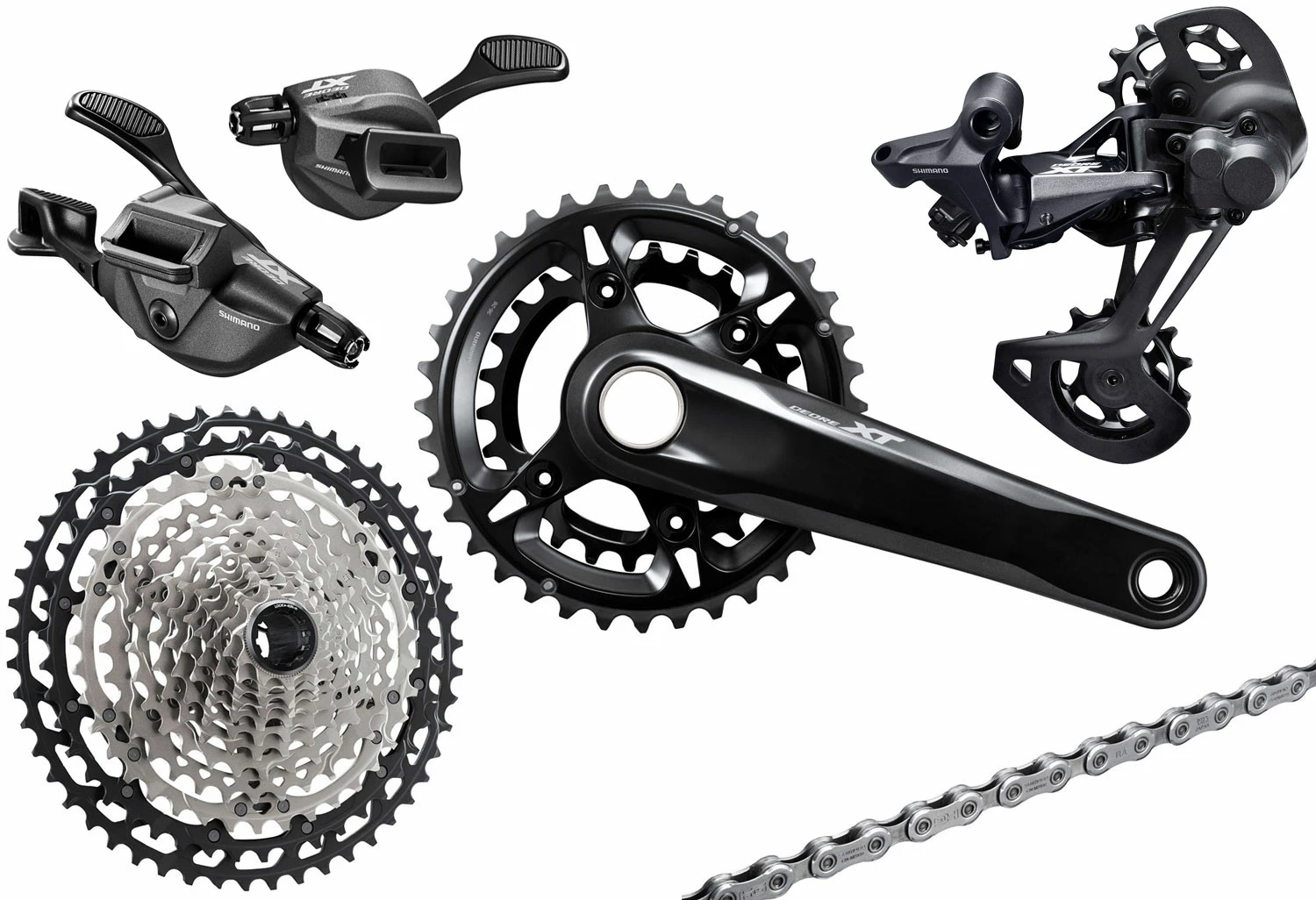 Shimano XT M8100 Groupe 2x12 Vitesses I-Spec EV 10-45