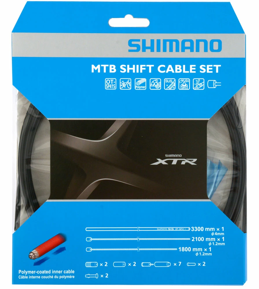 Shimano XTR OT-SP41 Jeu De Câbles De Dérailleur En Polymère