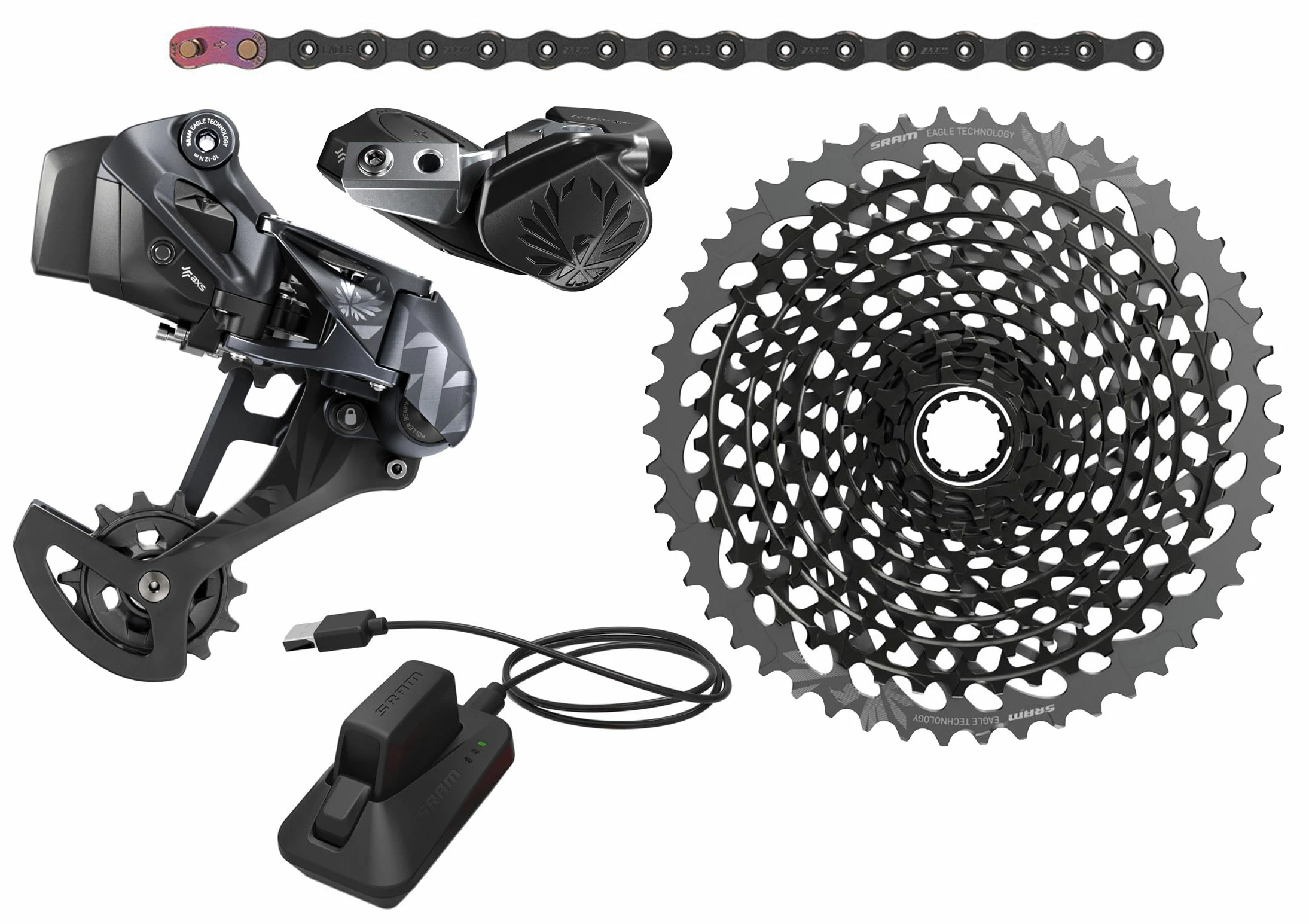 SRAM XX1 Eagle AXS Kit De Mise à Niveau 1x12 Vitesses Avec Cassette 10-50T
