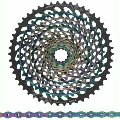 SRAM XX1 Eagle Kit D'usure XG-1299 12 Vitesses Cassette+XX1 Hollow Pin Chaîne 12 Vitesses