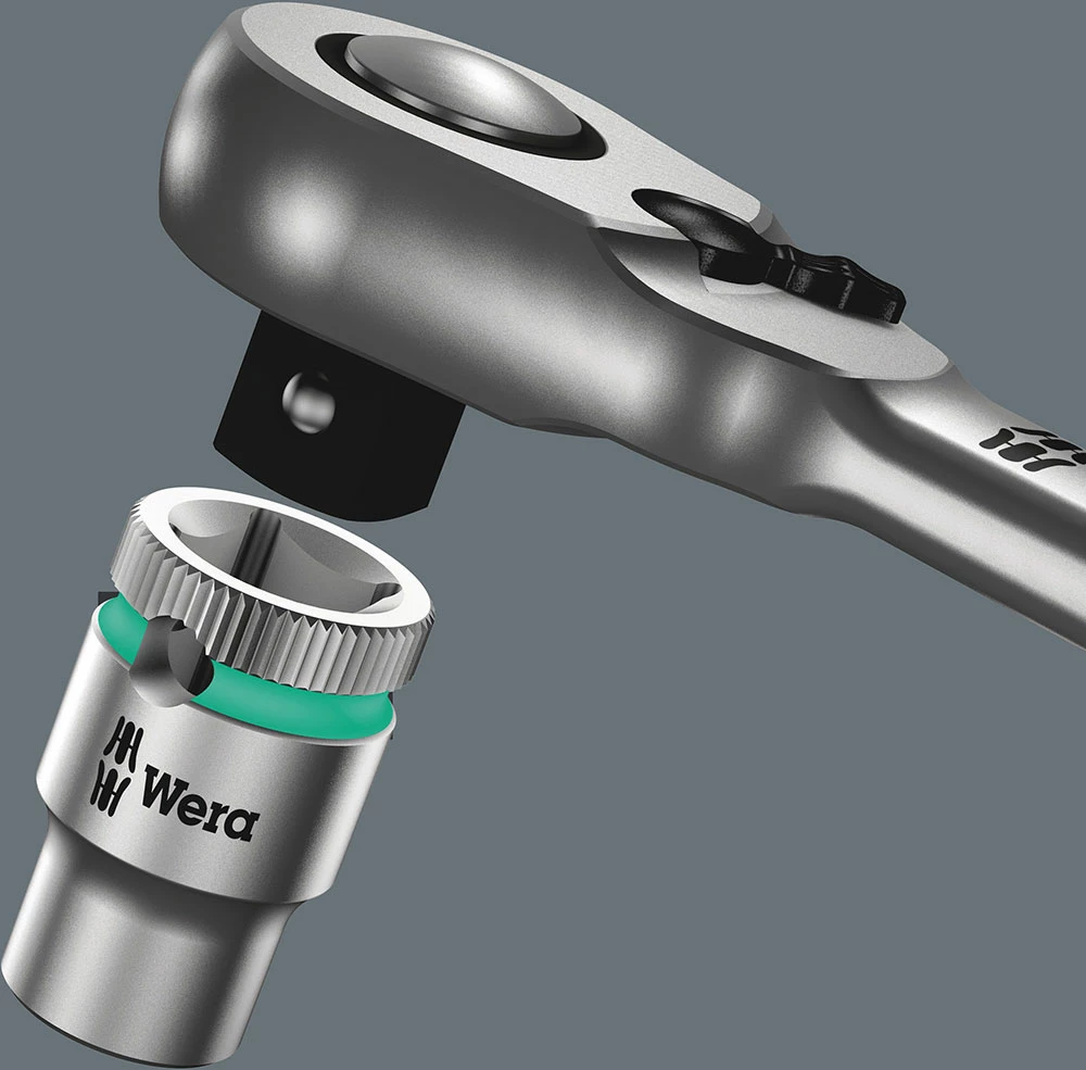 Wera 8000 B Cliquet Zyklop Metal Avec Levier D'inversion, à Carré 3/8" – Image 5