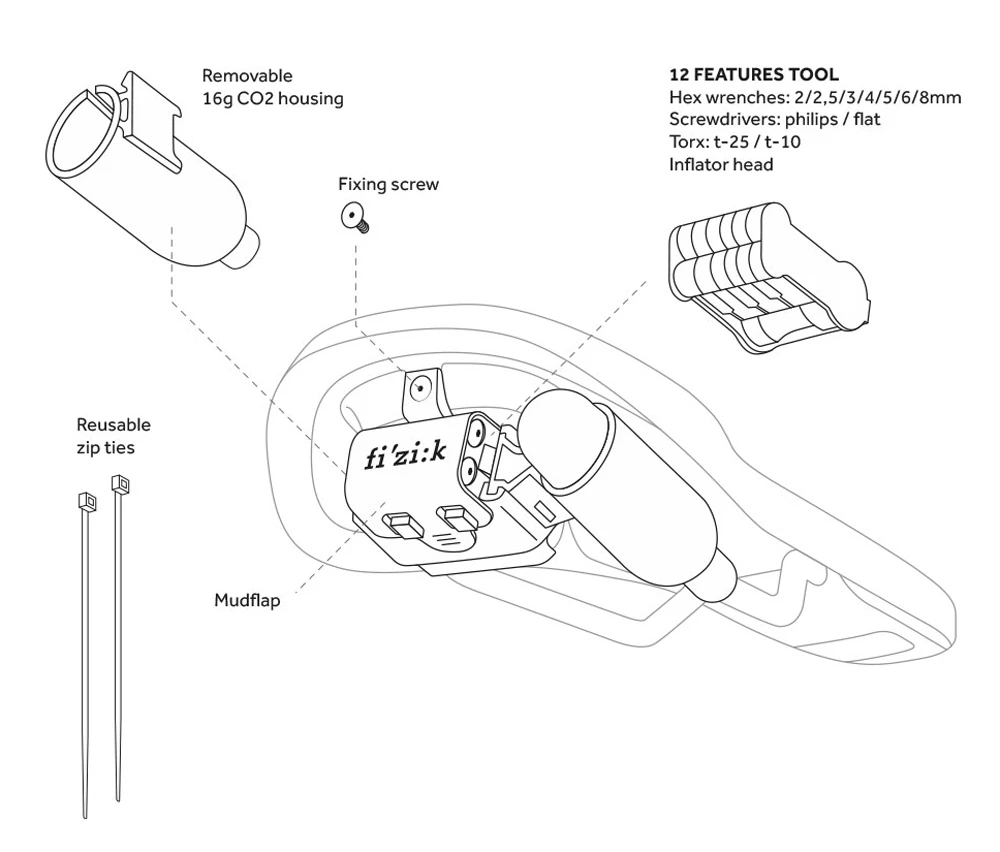 Fizik Porte-outils En Alpaca – Image 5