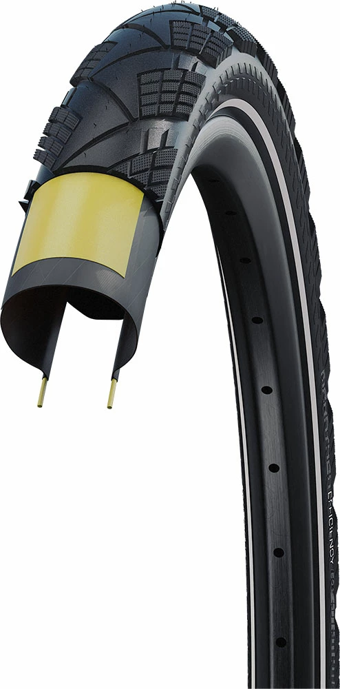 Schwalbe Marathon Efficiency Evo Super Race 28x2,15" Addix E-50 Pneu Pliant Transparent – Image 4