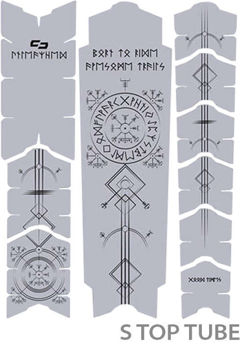 Unleazhed Unscratch Frame Film De Protection Pour Cadre - Runes Of Shred Black Matt – Image 2